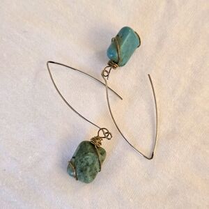 Vintage Turquoise Stone Earrings